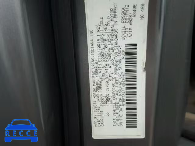 2004 TOYOTA TUNDRA DOU 5TBET34114S436871 image 9