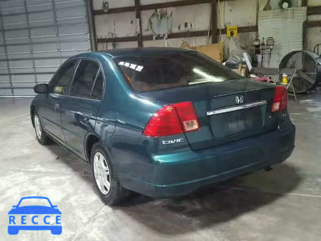 2001 HONDA CIVIC LX 2HGES16561H595508 image 2