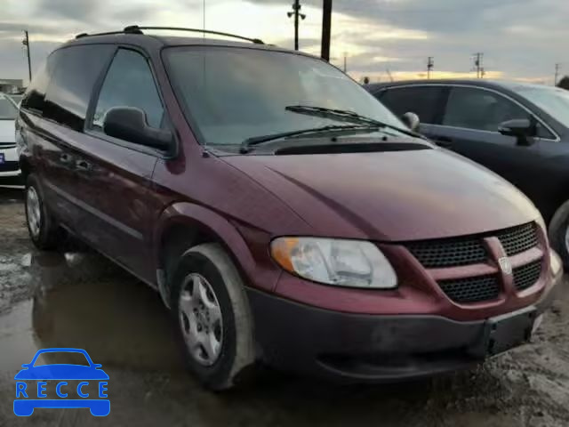 2003 DODGE CARAVAN SE 1D4GP25343B109775 image 0