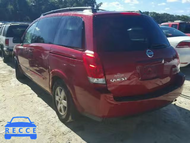 2006 NISSAN QUEST S/SE 5N1BV28UX6N124412 image 2