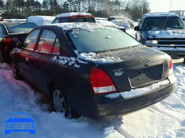 2002 HYUNDAI ELANTRA GL KMHDN45D12U297910 image 2