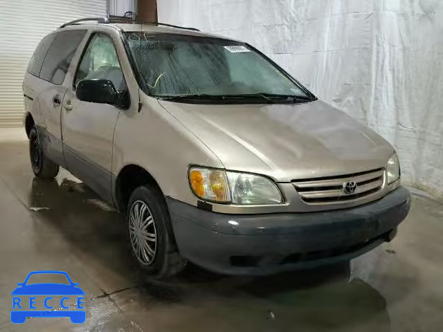 2001 TOYOTA SIENNA LE/ 4T3ZF13C61U402118 зображення 0