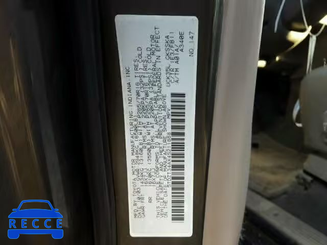 2004 TOYOTA SEQUOIA SR 5TDZT34AX4S211888 image 9