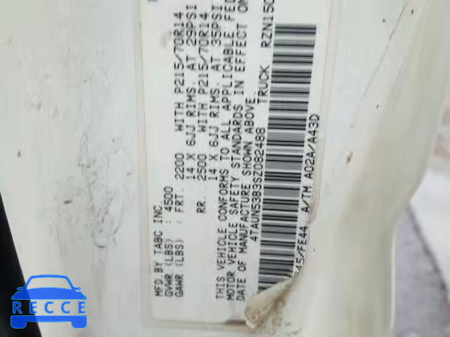 1995 TOYOTA TACOMA XTR 4TAUN53B3SZ082488 Bild 9