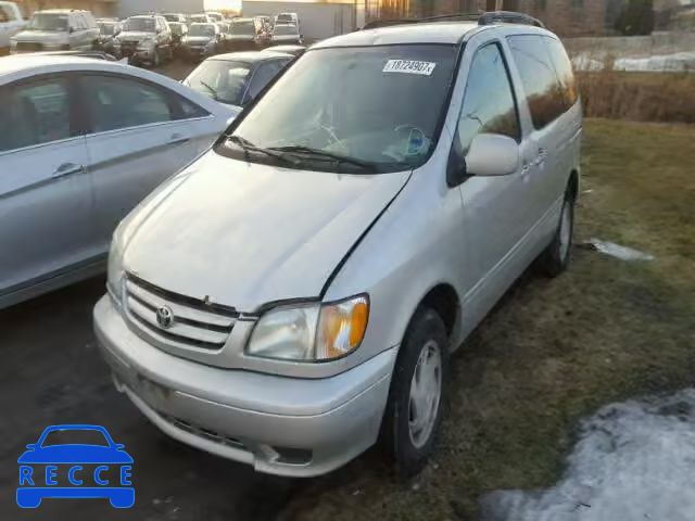 2002 TOYOTA SIENNA LE/ 4T3ZF13CX2U476918 зображення 1