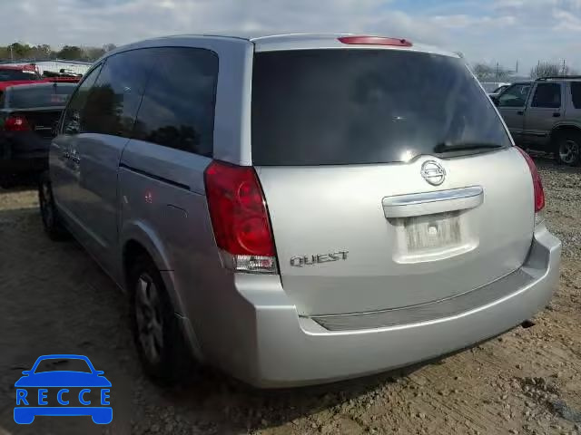 2007 NISSAN QUEST S/SE 5N1BV28U97N140389 image 2