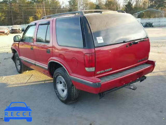 1996 CHEVROLET BLAZER 1GNCS13W1T2228893 зображення 2