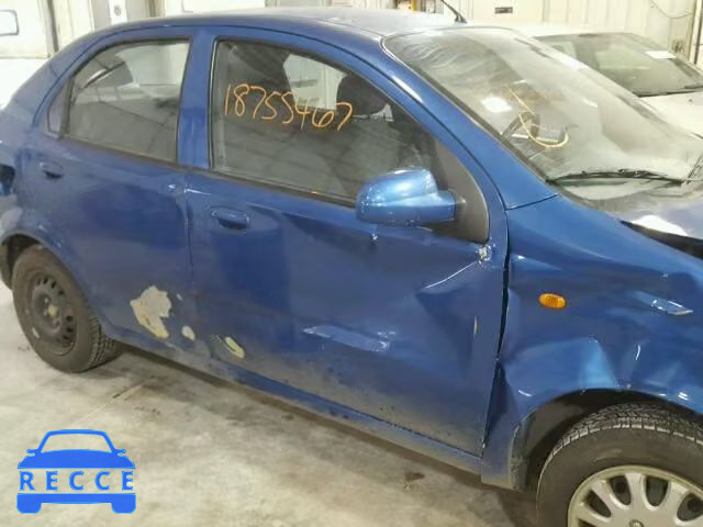 2004 CHEVROLET AVEO KL1TD52644B168757 зображення 9