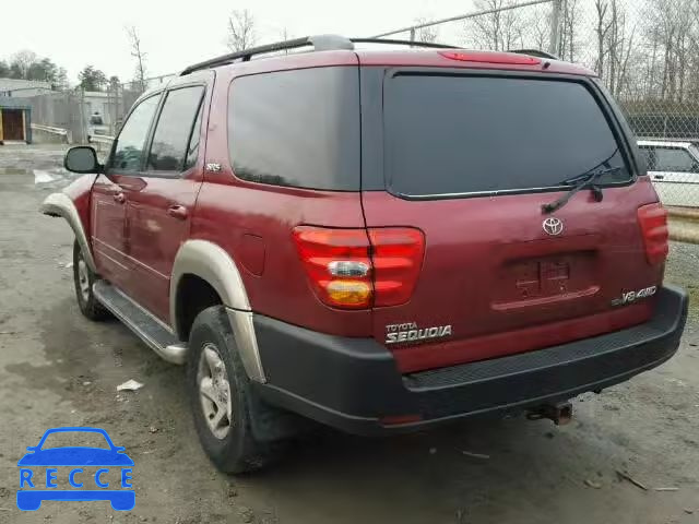 2001 TOYOTA SEQUOIA SR 5TDBT44A41S009518 зображення 2