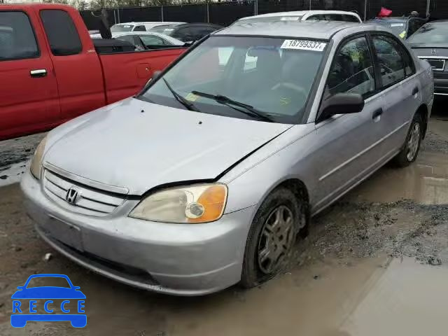 2001 HONDA CIVIC LX 1HGES16501L000445 image 1