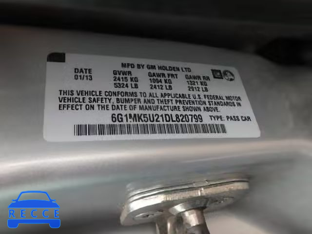 2013 CHEVROLET CAPRICE PO 6G1MK5U21DL820799 image 9