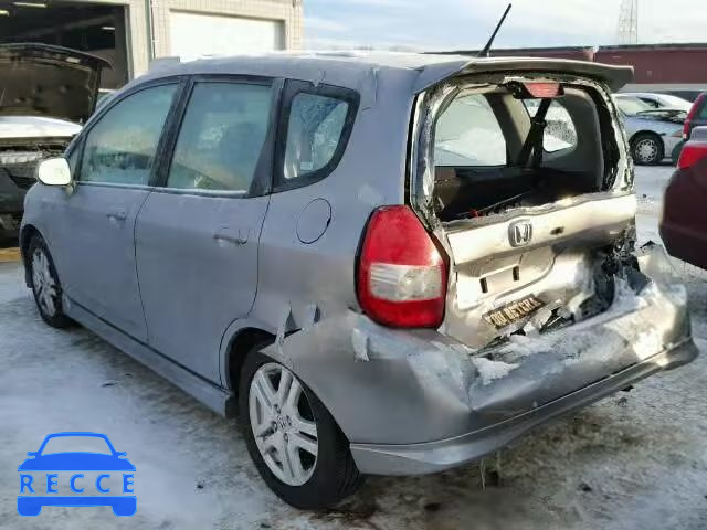 2008 HONDA FIT SPORT JHMGD38628S009309 image 2