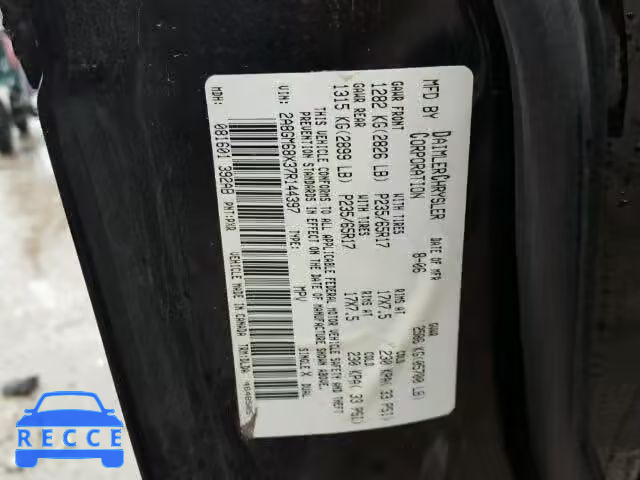 2007 CHRYSLER PACIFICA T 2A8GM68X37R144397 image 9
