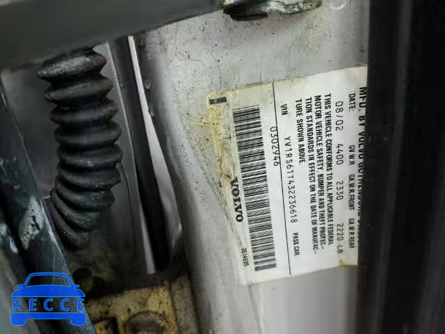 2003 VOLVO S60 YV1RS61T432236618 зображення 9