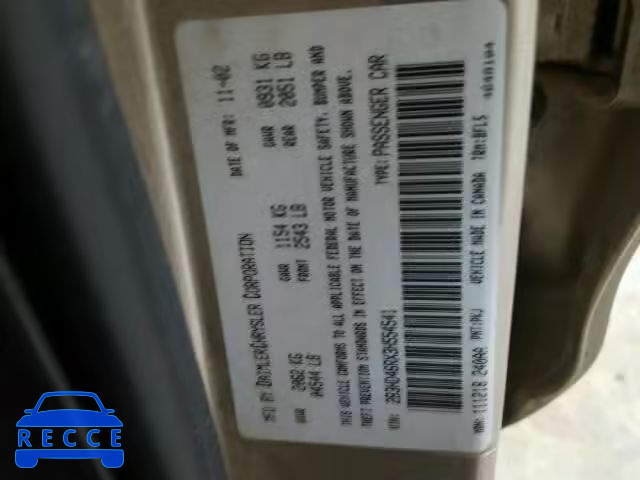 2003 DODGE INTREPID S 2B3HD46RX3H554541 image 9