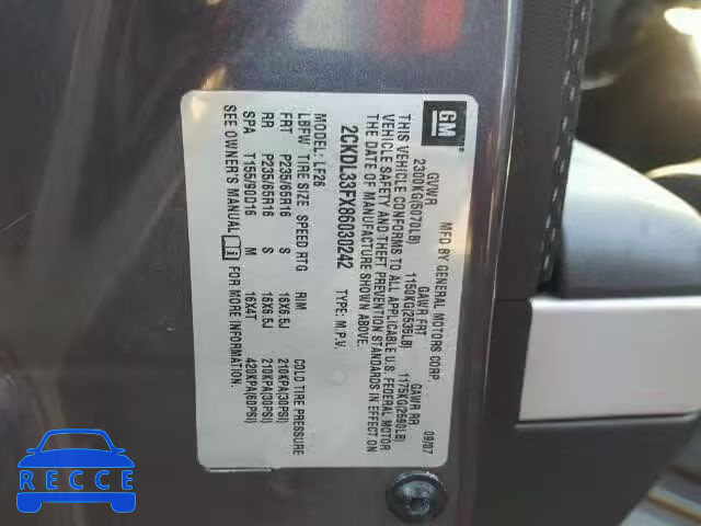 2008 PONTIAC TORRENT 2CKDL33FX86030242 image 9