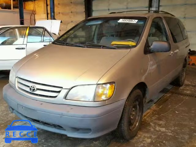 2002 TOYOTA SIENNA LE/ 4T3ZF13C22U454203 зображення 1