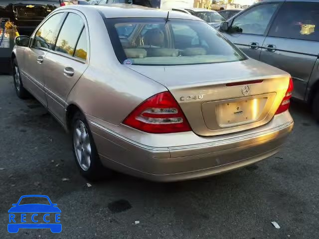 2001 MERCEDES-BENZ C240 WDBRF61J11F055134 зображення 2