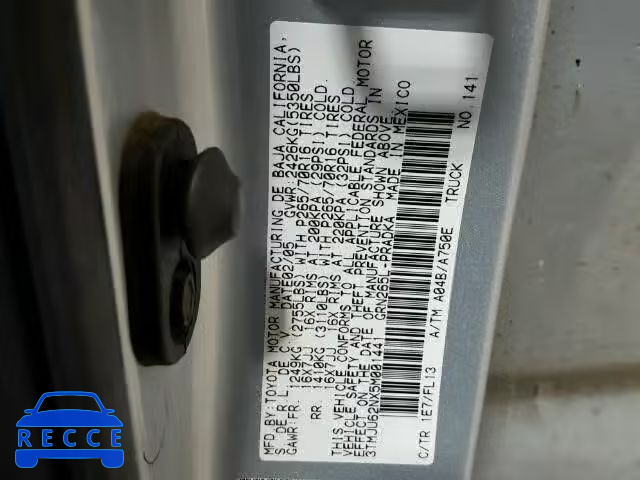 2005 TOYOTA TACOMA PRE 3TMJU62NX5M001441 Bild 9