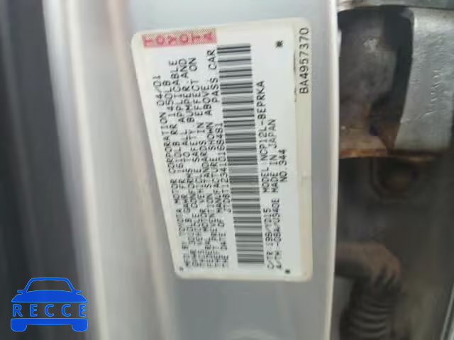 2001 TOYOTA ECHO JTDBT123410168481 image 9