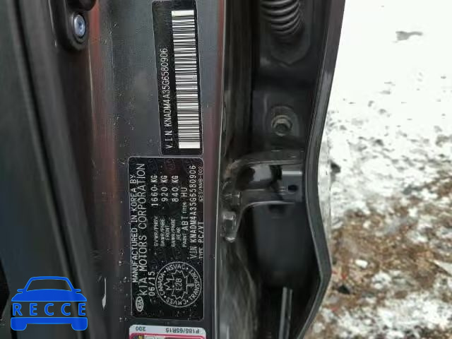 2016 KIA RIO LX KNADM4A35G6580906 image 9