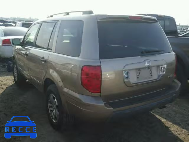 2004 HONDA PILOT EXL 2HKYF18534H603637 image 2