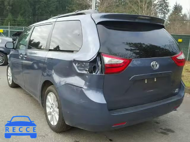 2015 TOYOTA SIENNA XLE 5TDDK3DC4FS119211 image 2