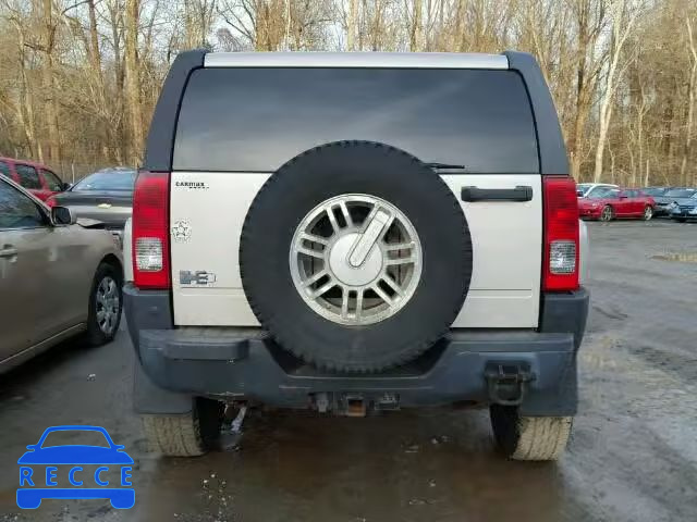2007 HUMMER H3 SUV 5GTDN13E678190472 image 9