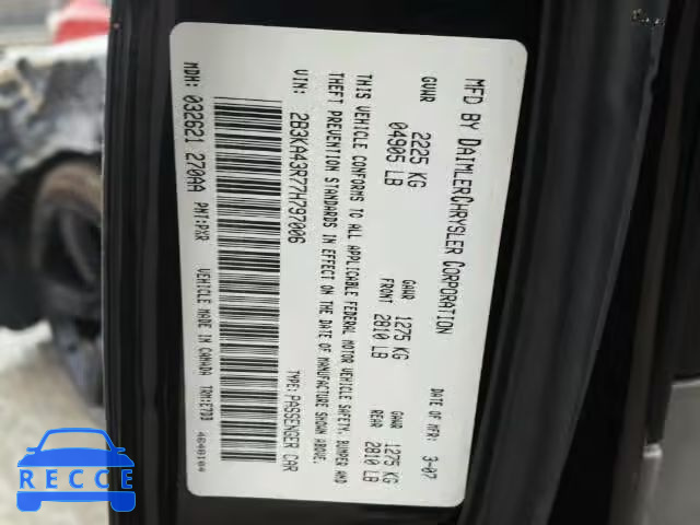 2007 DODGE CHARGER SE 2B3KA43R77H797006 image 9