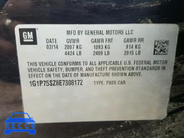 2014 CHEVROLET CRUZE DIES 1G1P75SZ8E7308172 image 9