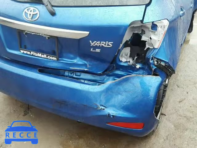 2012 TOYOTA YARIS JTDKTUD32CD538840 зображення 9