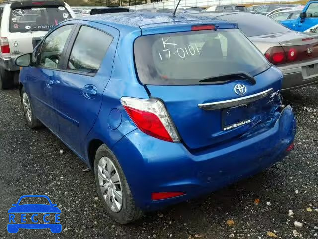 2012 TOYOTA YARIS JTDKTUD32CD538840 зображення 2