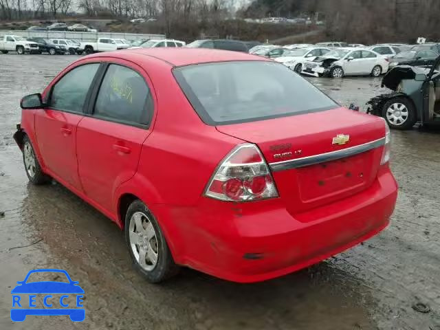 2009 CHEVROLET AVEO LS/LT KL1TD56E49B397884 image 2