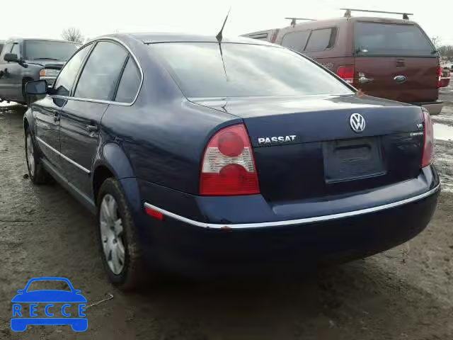 2003 VOLKSWAGEN PASSAT GLX WVWTH63B93P348929 зображення 2