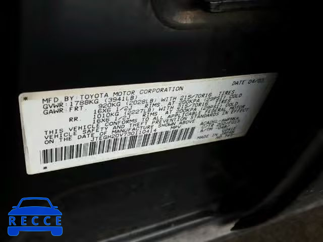 2003 TOYOTA RAV4 JTEGH20V730110414 image 9