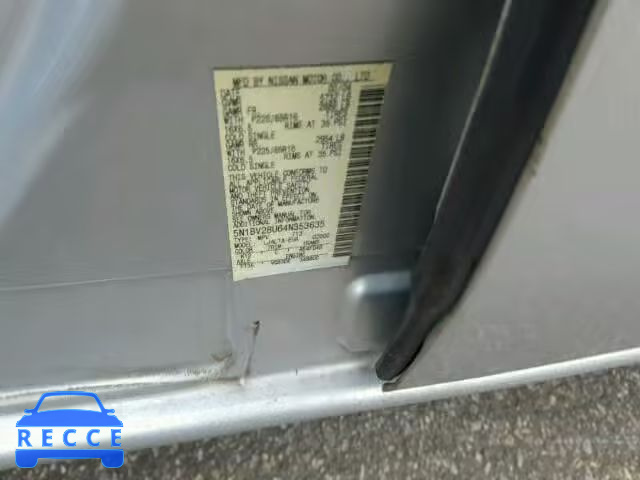 2004 NISSAN QUEST S/SE 5N1BV28U64N353635 image 9