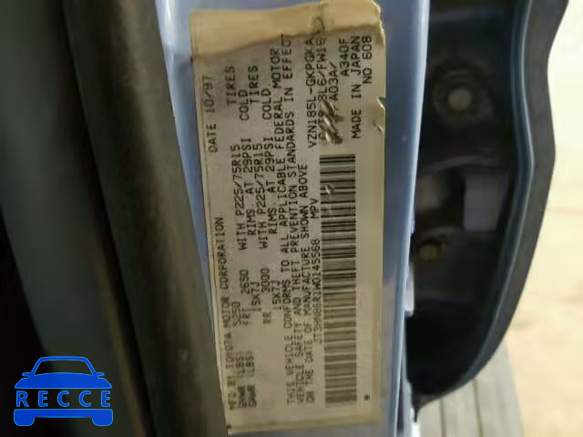 1998 TOYOTA 4RUNNER SR JT3HN86R1W0145568 image 9