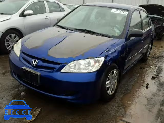 2004 HONDA CIVIC DX V 2HGES16384H635879 зображення 1