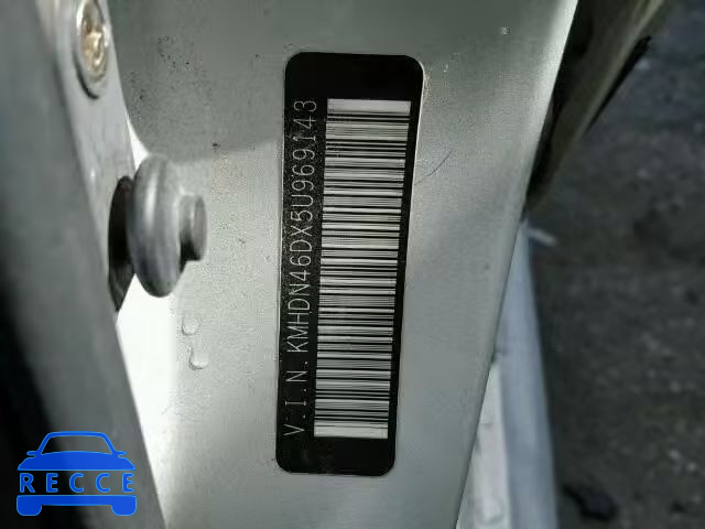 2005 HYUNDAI ELANTRA GL KMHDN46DX5U969143 image 9
