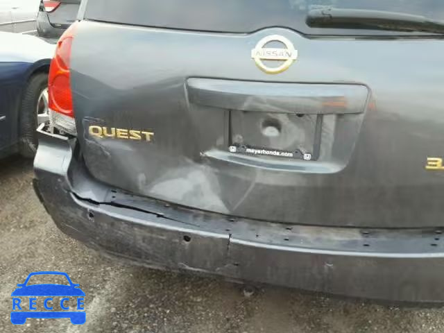 2005 NISSAN QUEST S/SE 5N1BV28U35N104971 Bild 9