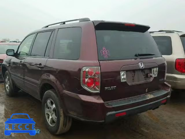 2007 HONDA PILOT EXL 5FNYF18737B009585 image 2