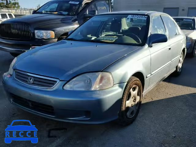 2000 HONDA CIVIC EX 2HGEJ8646YH535452 Bild 1