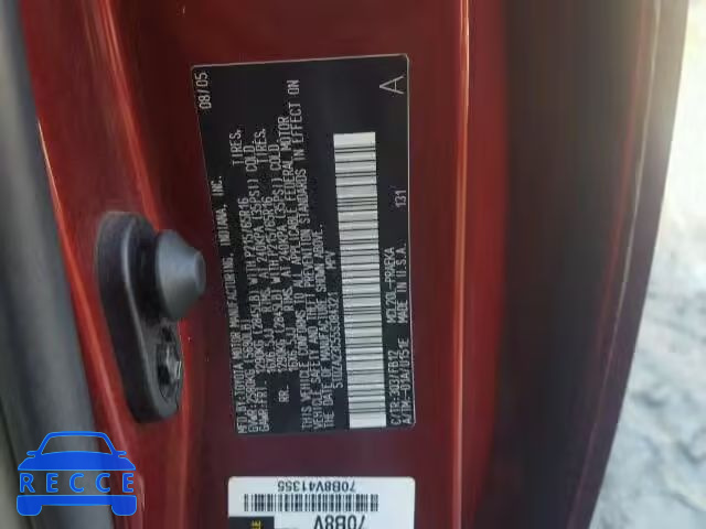 2005 TOYOTA SIENNA CE/ 5TDZA23C55S384321 зображення 9