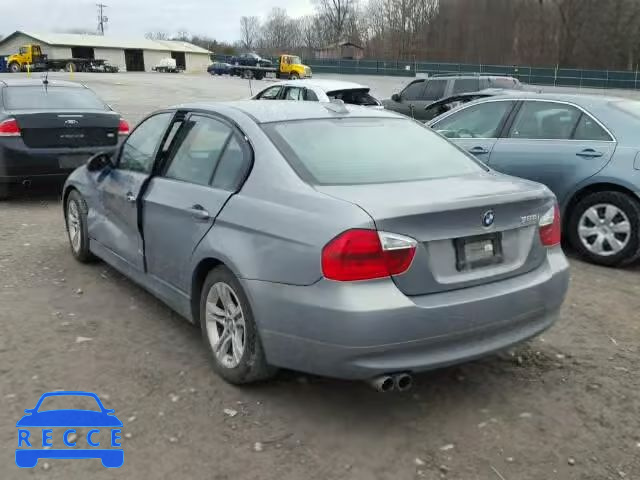 2008 BMW 328I WBAVA37588NL54320 зображення 2