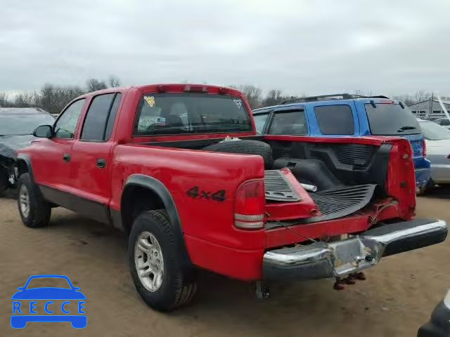 2003 DODGE DAKOTA QUA 1D7HG48XX3S158738 image 2