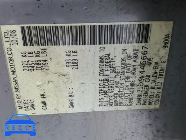 2009 NISSAN ALTIMA 3.5 1N4BL21EX9N446667 image 9