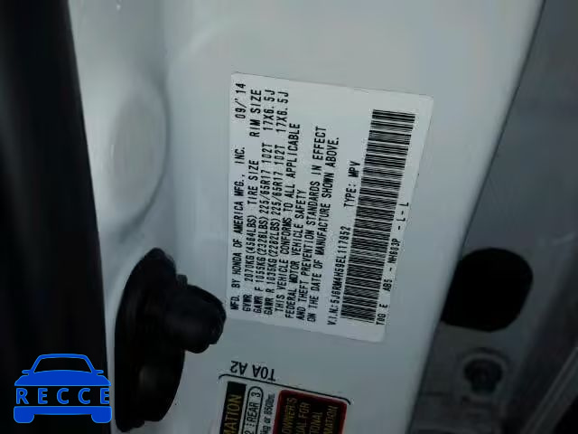 2014 HONDA CR-V EX 5J6RM4H59EL117952 image 9
