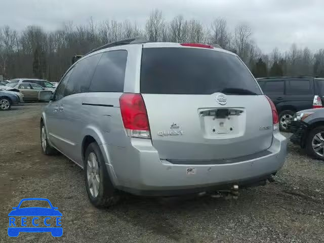 2005 NISSAN QUEST S/SE 5N1BV28U45N115350 Bild 2