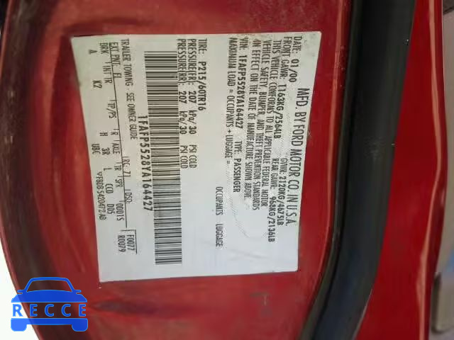 2000 FORD TAURUS SES 1FAFP5528YA164427 image 9