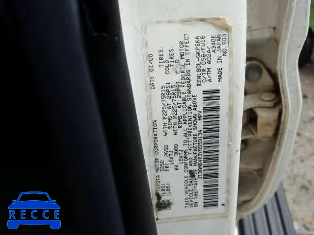 2000 TOYOTA 4RUNNER JT3GM84R3Y0059134 image 9